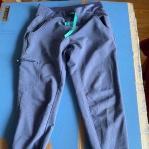 FIGS Big Sky blue Zamora jogger scrub pants XS Petite